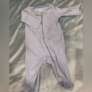 Carters Light blue footie pajamas-6M